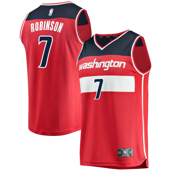 Camiseta Devin Robinson 7 Washington Wizards Icon Edition Rojo Hombre